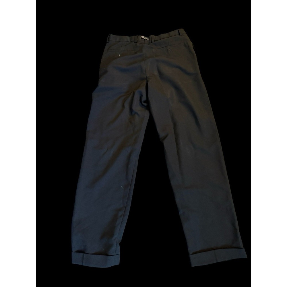 Michael Brandon Vintage Y2K Black Pleated Cuffed Dress Pants Mens 34x32 - Picture 2 of 4